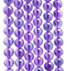 10MM Amethyst Gemstone Round Loose Beads 7.5 inch Half Strand (80000429 H-A69)