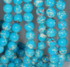 12MM Turquoise Blue Imperial Jasper Gemstone Round Loose Beads 7 inch Half Strand (80000433 H-A69)