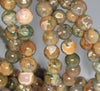 8MM Rhyolite Gemstone Round Loose Beads 7.5 inch Half Strand (80000434 H-A69)