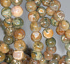 10MM Rhyolite Gemstone Round Loose Beads 7.5 inch Half Strand (80000435 H-A69)