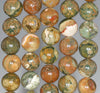 12MM Rhyolite Gemstone Round Loose Beads 7 inch Half Strand (80000436 H-A68)