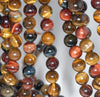 8MM Mix Color Tiger Eye Gemstone Round Loose Beads 7 inch Half Strand (80000440 H-A68)