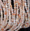 4MM Peach Agate Gemstone Round Loose Beads 15 inch Full Strand (80000445-A68)