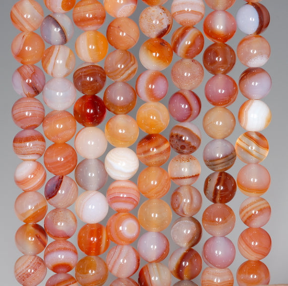 6MM Carnelian Red Agate Gemstone Round Loose Beads 15 inch Full Strand (80000454-A67)