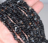 4X2MM Black Lace Agate Gemstone Rondelle Loose Beads 15.5 inch Full Strand (80000468-A76)