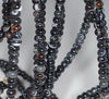 4X2MM Black Lace Agate Gemstone Rondelle Loose Beads 15.5 inch Full Strand (80000468-A76)