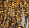 6X3MM Yellow Tiger Eye Gemstone Grade A Rondelle Loose Beads 16 inch Full Strand (80000485-A75)