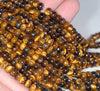 6X4MM Yellow Tiger Eye Gemstone Grade A Rondelle Loose Beads 16 inch Full Strand (80000486-A75)