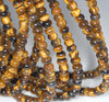 6X4MM Yellow Tiger Eye Gemstone Grade A Rondelle Loose Beads 16 inch Full Strand (80000486-A75)