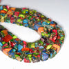 7MM Rainbow Imperial Jasper Gemstone Square Cube Loose Beads 7.5 inch Half Strand (80000492 H-A70)