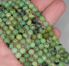 6MM Green Chrysoprase Gemstone Grade AA Round Loose Beads 16 inch Full Strand (80000526-A70)