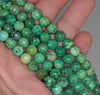 8MM Green Chrysoprase Gemstone Round Loose Beads 7 inch Half Strand (80000527 H-A70)