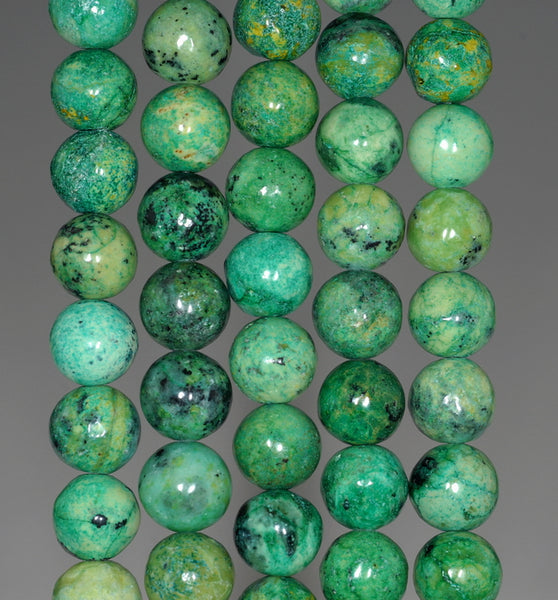 8MM Green Chrysoprase Gemstone Round Loose Beads 7 inch Half Strand (80000527 H-A70)