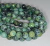 8MM Black Green Chrysoprase Gemstone Round Loose Beads 7 inch Half Strand (80000529 H-A70)