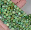 8MM Green Chrysoprase Gemstone Round Loose Beads 7 inch Half Strand (80000530 H-A70)