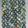 8MM Black Green Chrysoprase Gemstone Round Loose Beads 7.5 inch Half Strand (80000533 H-A71)