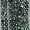 8MM Black Green Chrysoprase Gemstone Round Loose Beads 7.5 inch Half Strand (80000533 H-A71)