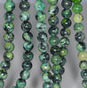 8MM Black Green Chrysoprase Gemstone Round Loose Beads 7.5 inch Half Strand (80000534 H-A71)