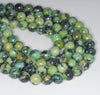 8MM Black Green Chrysoprase Gemstone Round Loose Beads 7.5 inch Half Strand (80000535 H-A71)