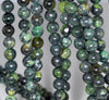 10MM Black Green Chrysoprase Gemstone Round Loose Beads 7.5 inch Half Strand (80000537 H-A71)