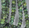 10X6MM Black Green Chrysoprase Gemstone Grade A Rondelle Loose Beads 7.5 inch Half Strand (80000542 H-A72)