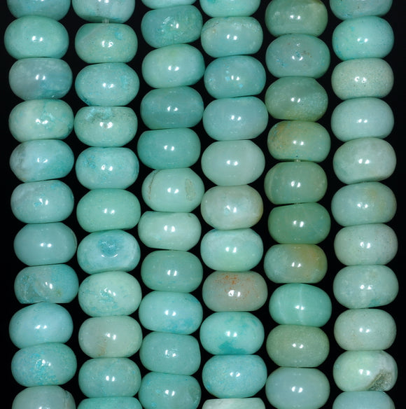 8X5MM Amazonite Gemstone Grade A Rondelle Loose Beads 15.5 inch Full Strand (80000544-A72)