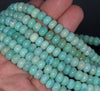 10X6MM Amazonite Gemstone Grade A Rondelle Loose Beads 16 inch Full Strand (80000545-A72)