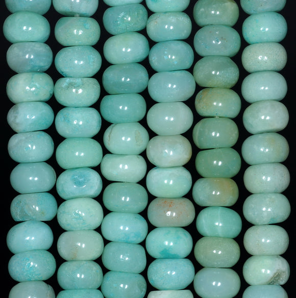 10X6MM Amazonite Gemstone Grade A Rondelle Loose Beads 7.5 inch Half Strand (80000545 H-A72)