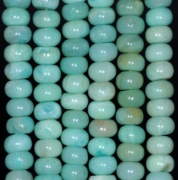 10X6MM Amazonite Gemstone Grade A Rondelle Loose Beads 16 inch Full Strand (80000545-A72)