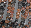 10MM Dark Pink Rhodonite Gemstone Round Loose Beads 7.5 inch Half Strand (80000558 H-A73)