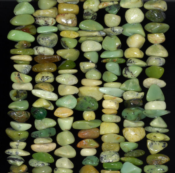 5-6MM Chrysoprase Gemstone Pebble Nugget Chip Loose Beads 15.5 inch (80000571-A74)