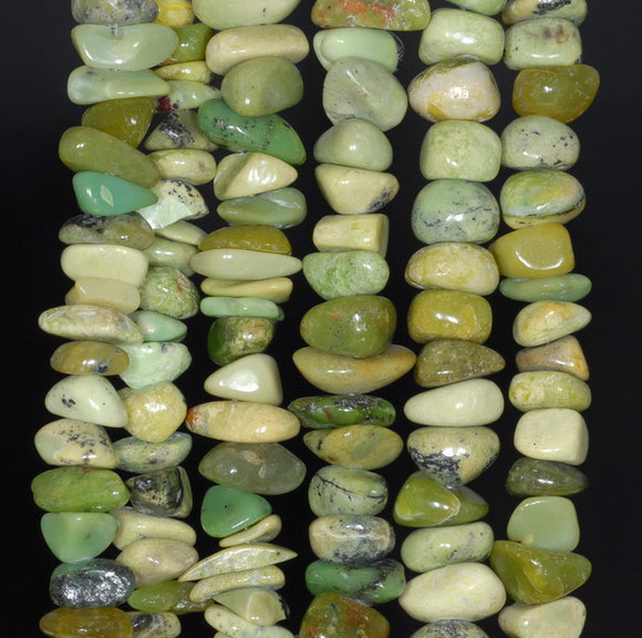 8-9MM Chrysoprase Gemstone Pebble Nugget Chip Loose Beads 15.5 inch (80000573-A74)