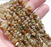 6-7MM Green Garnet Gemstone Pebble Nugget Chip Loose Beads 15.5 inch (80000575-A74)