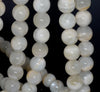 12MM Milky White Rainbow Moonstone Gemstone Grade AB Round Loose Beads 7.5 inch Half Strand (80000860 H-A78)