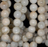 12MM Milky White Rainbow Moonstone Gemstone Grade AB Round Loose Beads 7.5 inch Half Strand (80000862 H-A78)