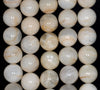 12MM Milky White Rainbow Moonstone Gemstone Grade AB Round Loose Beads 7.5 inch Half Strand (80000862 H-A78)