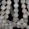 12MM Milky White Rainbow Rainbow Moonstone Gemstone Grade AB Round Loose Beads 15.5 inch Full Strand (80000863-A78)