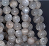 12MM Grey Moonstone Gemstone Grade AB Round Loose Beads 7.5 inch Half Strand (80000868 H-A79)