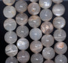 12MM Grey Moonstone Gemstone Grade AB Round Loose Beads 7.5 inch Half Strand (80000868 H-A79)