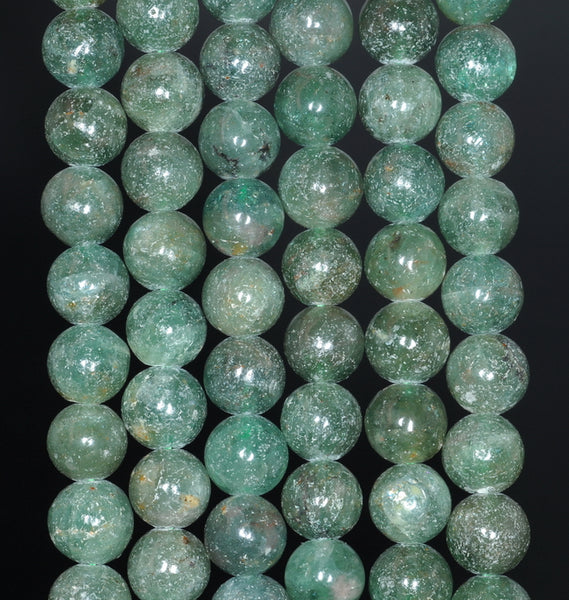 5MM Green Apatite Gemstone Round Loose Beads 15.5 inch Full Strand (80000881-A155)