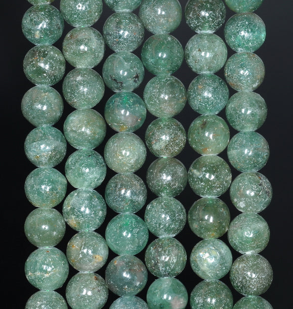 6MM Green Apatite Gemstone Round Loose Beads 15.5 inch Full Strand (80000885-A155)