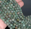 7-8MM Green Apatite Gemstone Grade AB Round Loose Beads 7.5 inch Half Strand (80000888 H-A155)