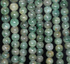 7-8MM Green Apatite Gemstone Grade AB Round Loose Beads 7.5 inch Half Strand (80000888 H-A155)