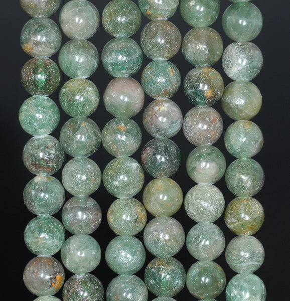 8MM Green Apatite Gemstone Grade AB Round Loose Beads 15.5 inch Full Strand (80000890-A155)