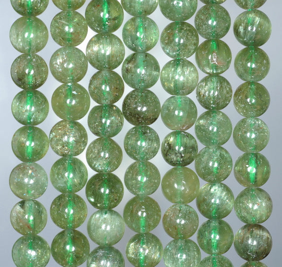 4MM Green Apatite Gemstone Grade A Round Loose Beads 15.5 inch Full Strand (80000900-A166)