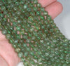 5-6MM Green Apatite Gemstone Grade A Round Loose Beads 15.5 inch Full Strand (80000903-A166)