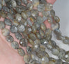 10MM Labradorite Gemstone Grade AB Faceted Flat Round Loose Beads 15 inch Full Strand (80001095-A156)