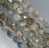 10MM Labradorite Gemstone Grade AB Faceted Flat Round Loose Beads 15 inch Full Strand (80001095-A156)