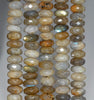 10x5MM Labradorite Gemstone Grade AB Faceted Rondelle Loose Beads 15 inch Full Strand (80001100-A156)