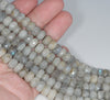 10x6MM Labradorite Gemstone Grade AB Faceted Rondelle Loose Beads 15.5 inch Full Strand (80001101-A156)